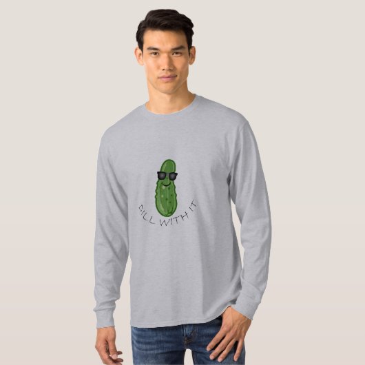 Dill with It Design - Basic Long Sleeve T - Shirt (Vorne ganz)