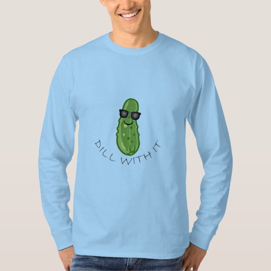 Dill with It Design - Basic Long Sleeve T - Shirt (Vorderseite)