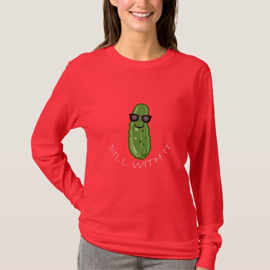 Dill with It Design - Basic Long Sleeve T - Shirt (Vorderseite)