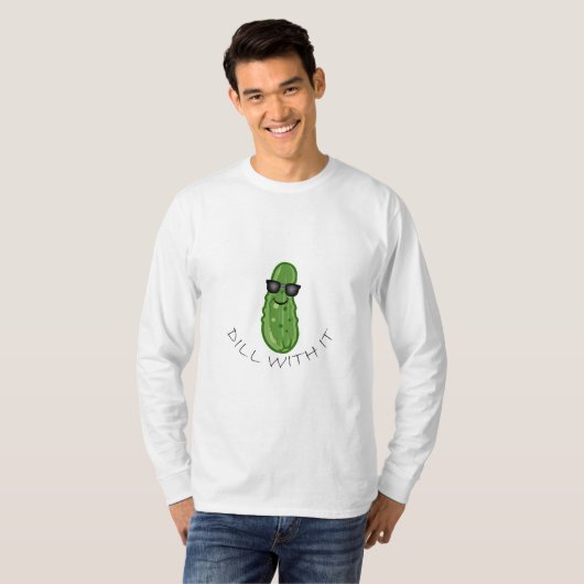 Dill with It Design - Basic Long Sleeve T - Shirt (Vorne ganz)