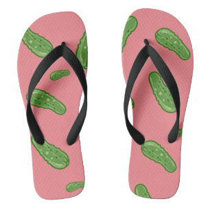 Dill with it Design - Erwachsene Flip Flops, breit Badesandalen