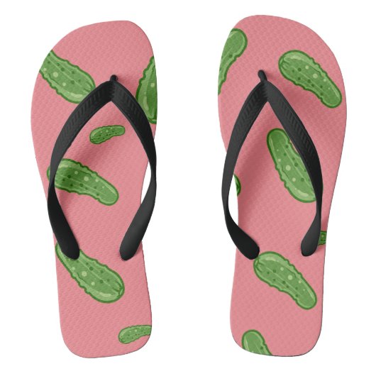 Dill with it Design - Erwachsene Flip Flops, breit Badesandalen (Fußbett)