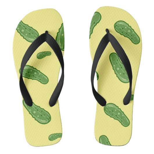 Dill with it Design - Erwachsene Flip Flops, breit Badesandalen (Fußbett)