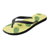 Dill with it Design - Erwachsene Flip Flops, breit Badesandalen (Schrägansicht)