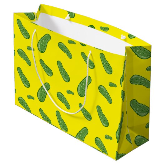 Dill with It Design - Gift Bag - Large Große Geschenktüte (Rückseite Schrägansicht)
