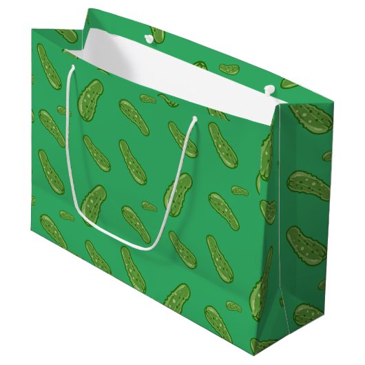 Dill with It Design - Gift Bag - Large Große Geschenktüte (Vorderseite Schrägansicht)