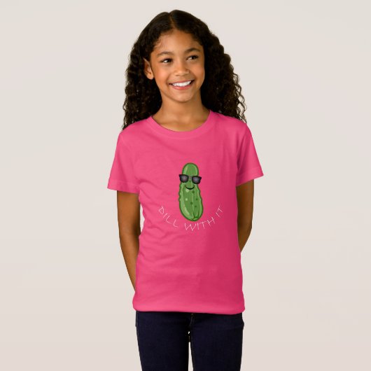 Dill with It Design - Girls' Fine Jersey T - Shirt (Vorne ganz)