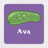 Dill with It Design - Kleines Quadrat Bekleidungse Etiketten (Design 1)