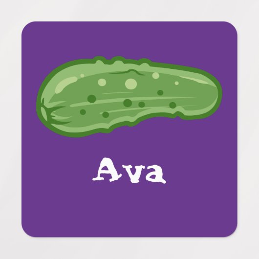 Dill with It Design - Kleines Quadrat Bekleidungse Etiketten (Design 2)