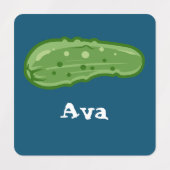 Dill with It Design - Kleines Quadrat Bekleidungse Etiketten (Design 1)