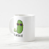 Dill with it Funny Dill Pickle Puff Kaffeetasse (Vorderseite Links)