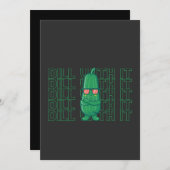 Dill with it Funny Meme Pickle Sonnenbrille Intern Einladung (Vorne/Hinten)