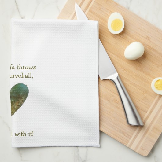 Dill with it Gemüse Funny Kitchen Handtücher (Viertel Falte)