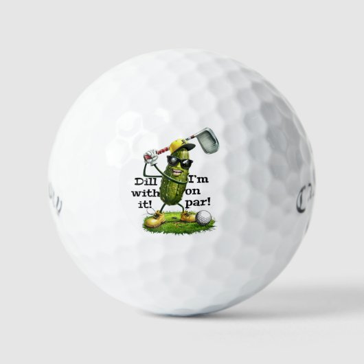 Dill With It Golf Ball - Custom Callaway Pickle (Vorderseite)