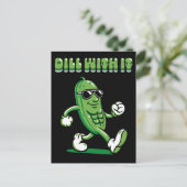 Dill with it Pickle Puff Feiertagspostkarte (Stehend Vorderseite)