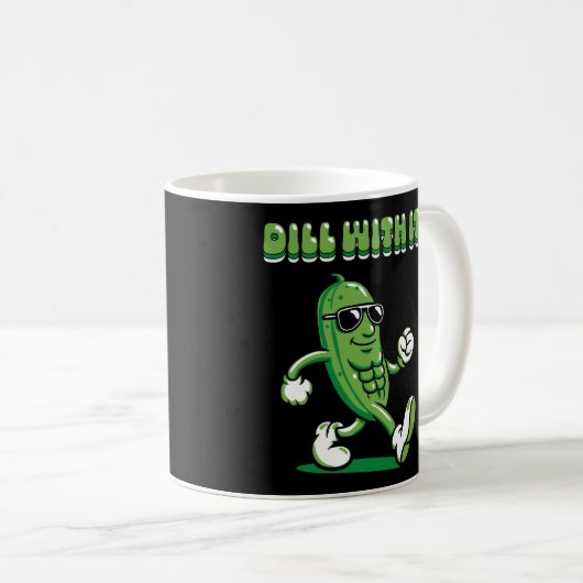 Dill with it Pickle Puff Kaffeetasse (VorderseiteRechts)