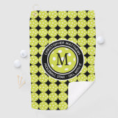 Dill With It Pickleball Star Monogramm Golfhandtuch (Insitu)