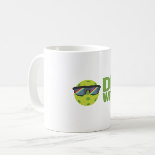 "Dill with It" Pickleball-Tasse Kaffeetasse (Vorderseite Links)