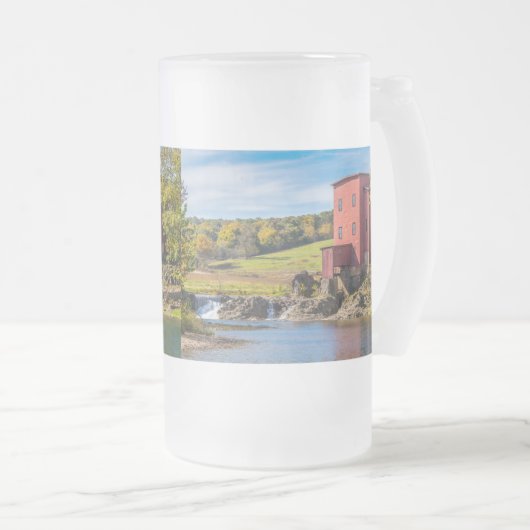 Dillard Mill Herbst Mattiert Glass Beer Tasse (VorderseiteRechts)