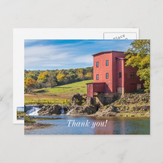Dillard Mill Herbst Postkarte (Vorne/Hinten)