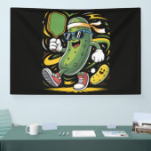 Dillgurke spielt Pickleball Banner (Messe)