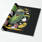 Dillgurke spielt Pickleball Geschenkpapier (Ungerollt)
