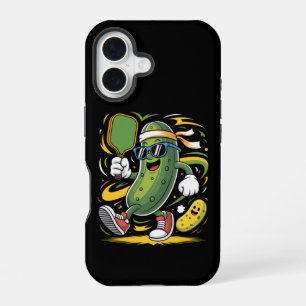 Dillgurke spielt Pickleball iPhone 16 Hülle