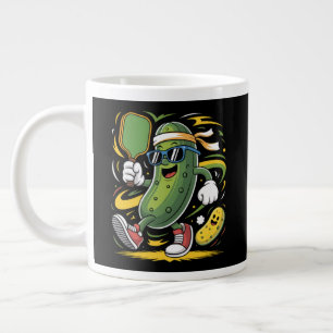 Dillgurke spielt Pickleball Jumbo-Tasse