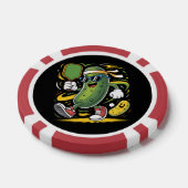 Dillgurke spielt Pickleball Pokerchips (Einzeln)