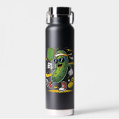 Dillgurke spielt Pickleball Trinkflasche (Vorne)
