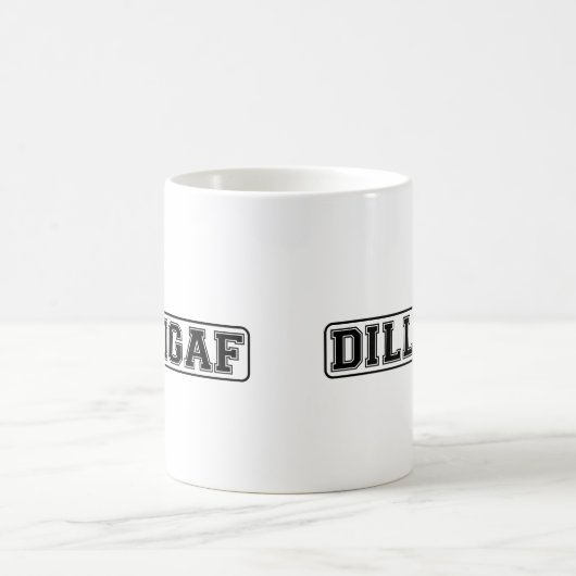 DILLIGAF - Lustige unhöfliche "tun ich schauen, Kaffeetasse (Mittel)