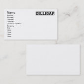 DILLIGAF - Lustige unhöfliche "tun ich schauen, Visitenkarte (Vorne/Hinten)