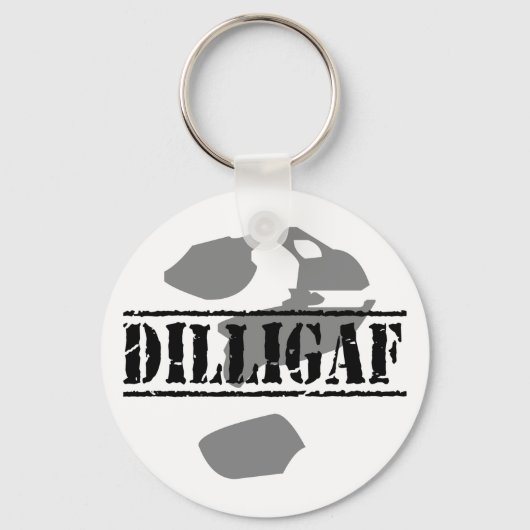 DILLIGAF? Sieht es so aus, als gebe ich .... Schlüsselanhänger (Vorderseite)
