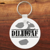 DILLIGAF? Sieht es so aus, als gebe ich .... Schlüsselanhänger (Vorderseite)