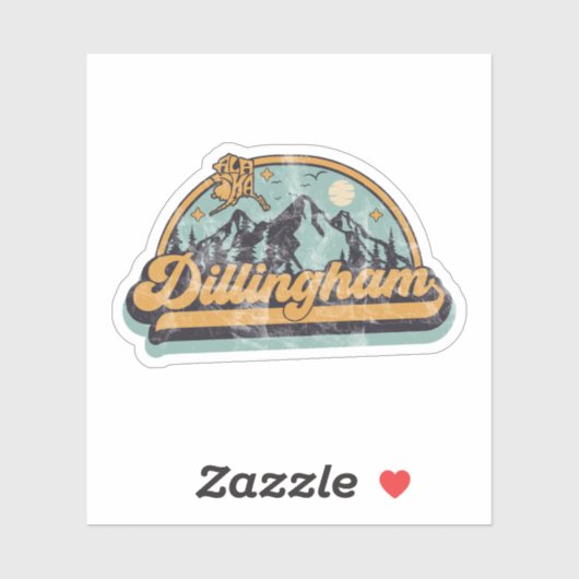 Dillingham, Alaska Aufkleber (Blatt)