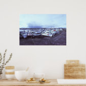 Dillingham Alaska Hafen, 1982 vor dem Ausbaggern Poster (Küche)