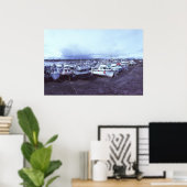 Dillingham Alaska Hafen, 1982 vor dem Ausbaggern Poster (Heimbüro)