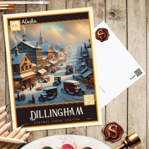 Dillingham, Alaska Vintage Ansichtskarte Postkarte