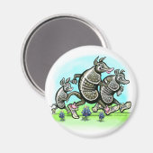 Dillo Family Magnet (Vorderseite/Rückseite)