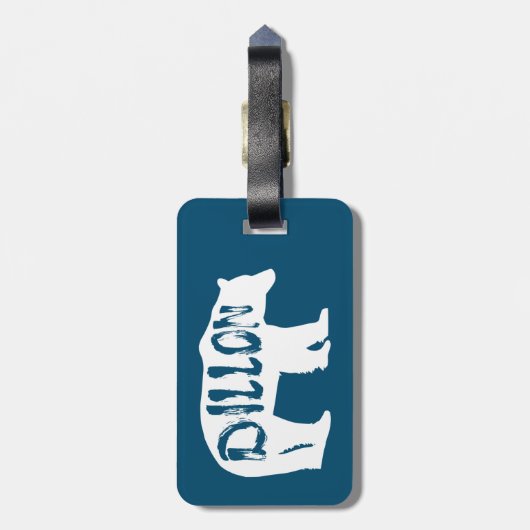 Dillon Colorado Bear Gepäckanhänger (Rückseite vertikal)