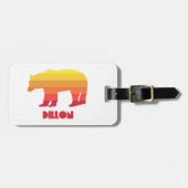 Dillon Colorado Rainbow Bear Gepäckanhänger (Vorderseite horizontal)