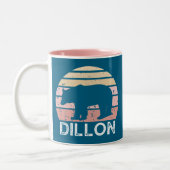Dillon Colorado Retro Bear Zweifarbige Tasse (Links)