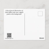 Dillon Colorado-See Farbige Bleistift-Illustration Postkarte (Rückseite)