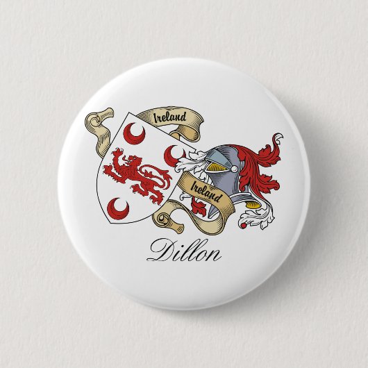 Dillon Familienwappen Button (Vorderseite)