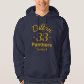Dillon Panther-FußballHoodie # 33 Hoodie (Vorderseite)