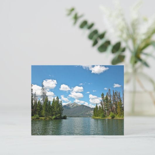 Dillon Reservoir by Canoe Postkarte (Stehend Vorderseite)