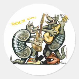 Dillos Rock Runder Aufkleber
