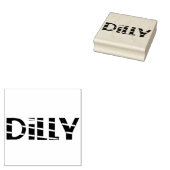 Dilly 2.5 x 2.5 Briefmarke Gummistempel (Stempel)
