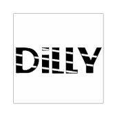 Dilly 2.5 x 2.5 Briefmarke Gummistempel (Prägung)