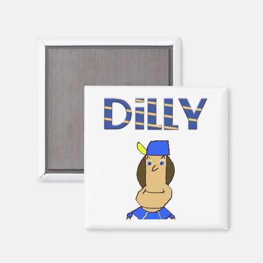 Dilly 2 inch Magnet (Vorderseite/Rückseite)
